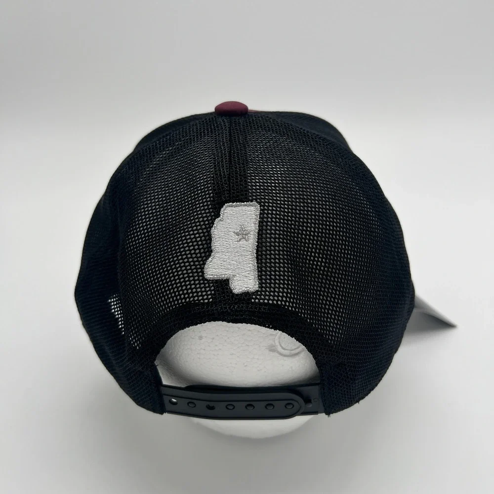 Adidas‎ Mississippi State Maroon Black Trucker Hat Cap NCAA Baseball